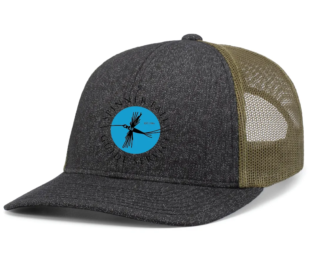 210C Pacific Headwear Melange Heather Low-Profile Trucker