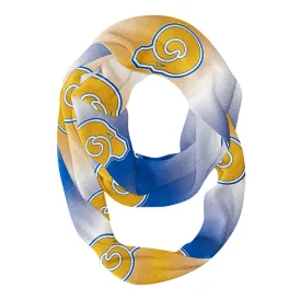 Albany State Rams All Over Logo Game Day Collegiate Women Ultra Soft Knit Infinity Scarf by Vive La Fete