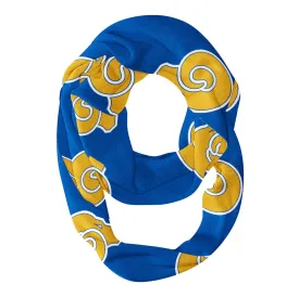 Albany State Rams Repeat Logo Game Day Collegiate Women Light Weight Ultra Soft Infinity Scarf by Vive La Fete