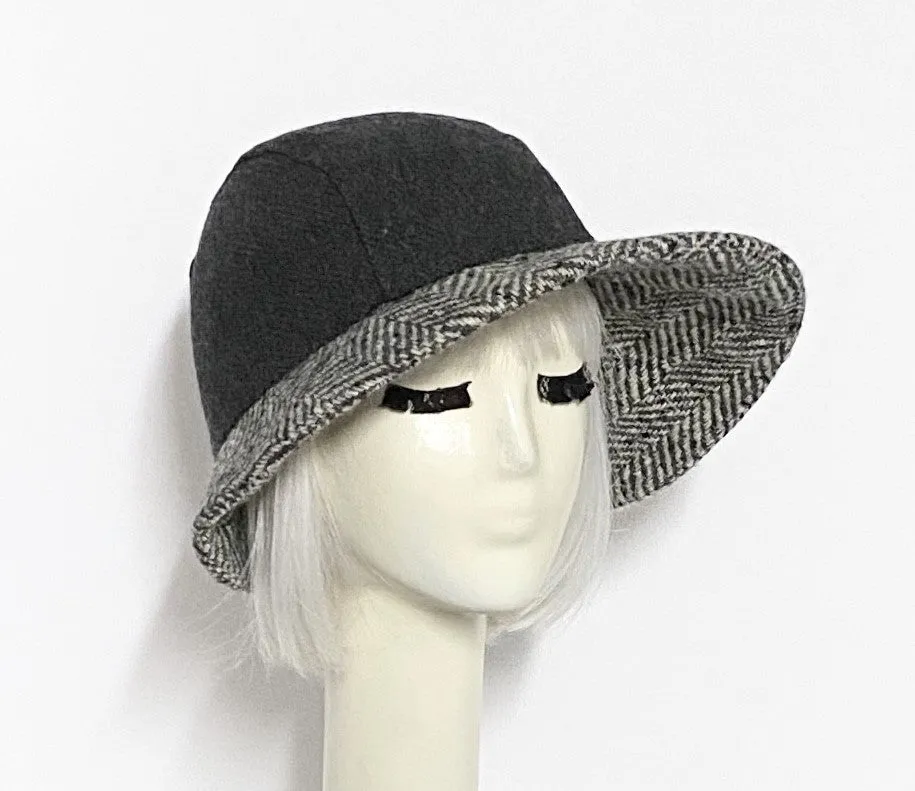 Asymmetrical Cloche Hat