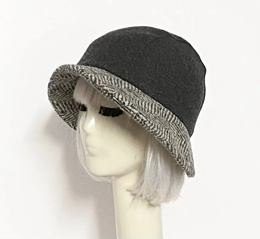 Asymmetrical Cloche Hat
