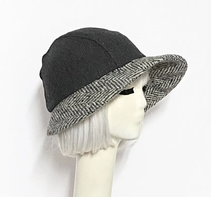 Asymmetrical Cloche Hat