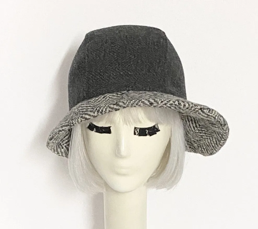 Asymmetrical Cloche Hat