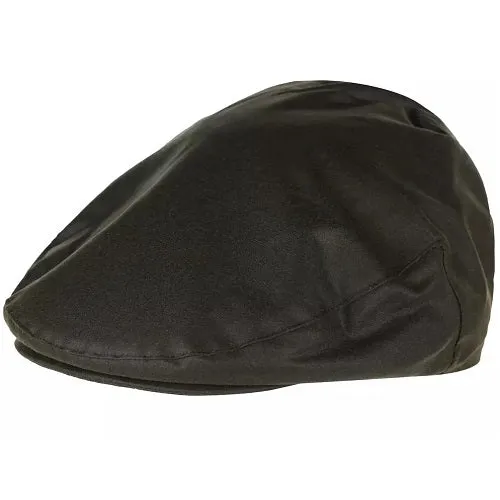 Barbour Wax Flat Cap Olive 7