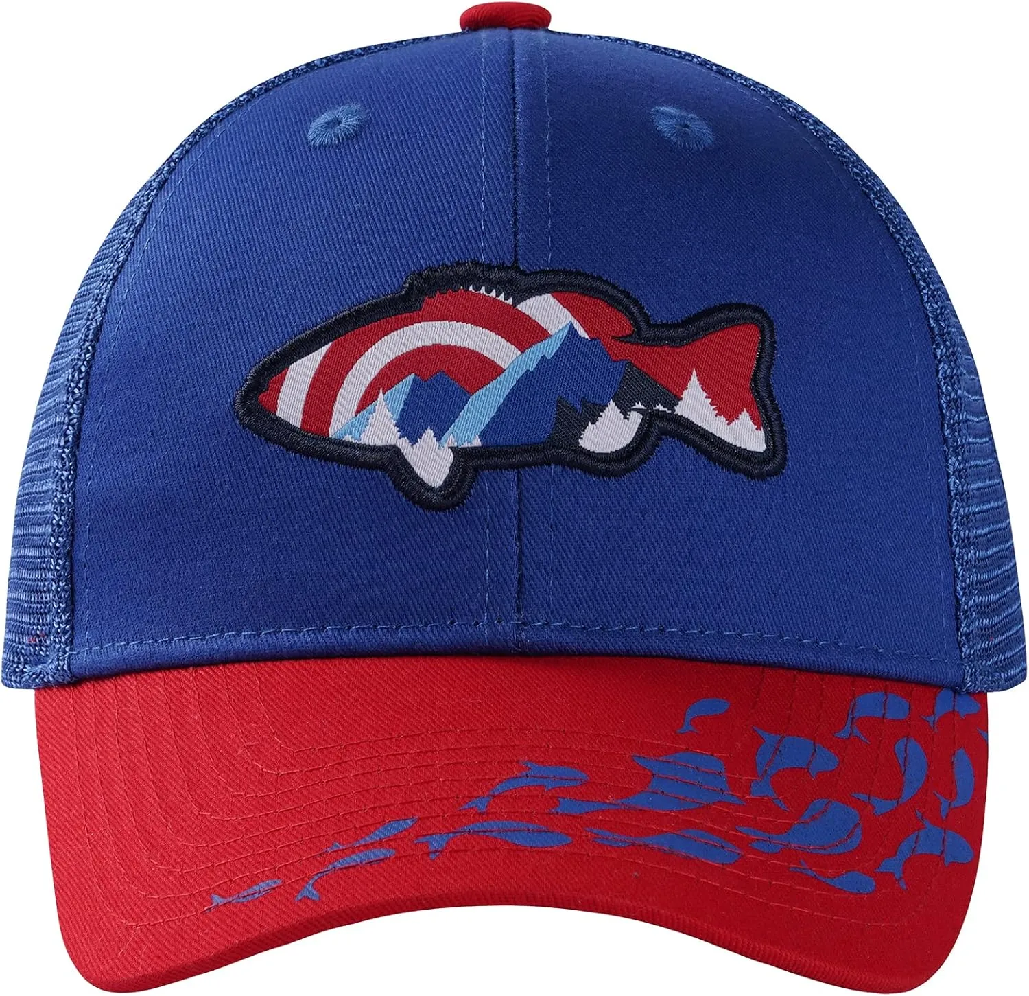 BASSDASH Kids Youth Fishing Sun Hat Mesh Back Adjustable Baseball Trucker Cap for Boys Girls Toddler