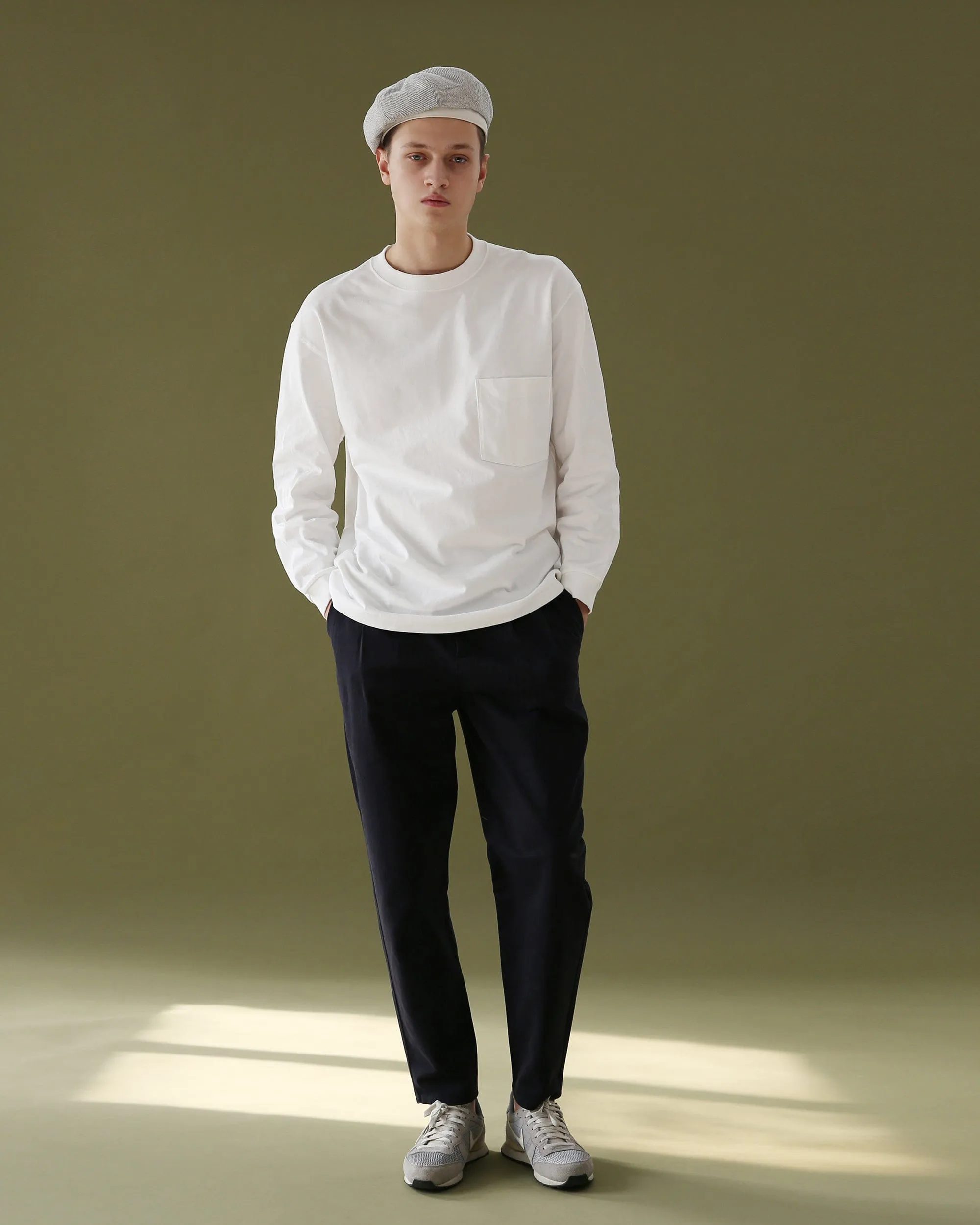 BERET / WEB STRAP / HOLIDAY / BK STRIPE