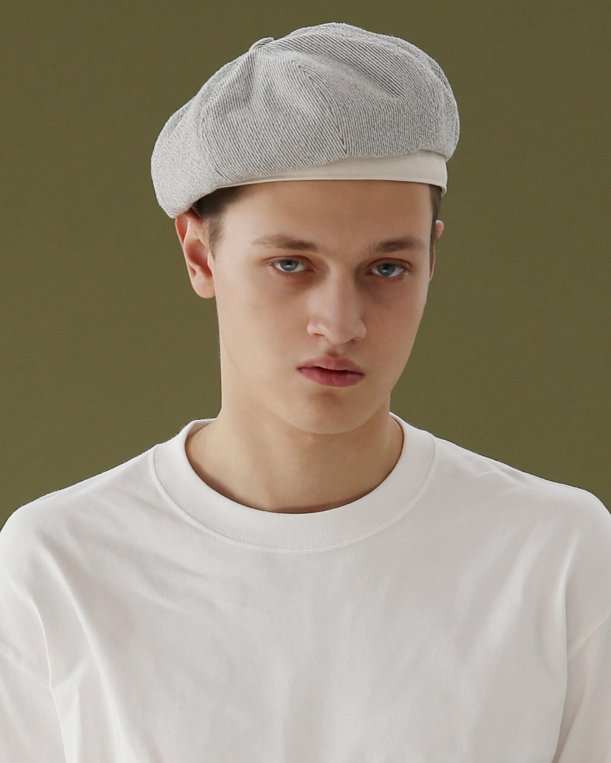 BERET / WEB STRAP / HOLIDAY / BK STRIPE