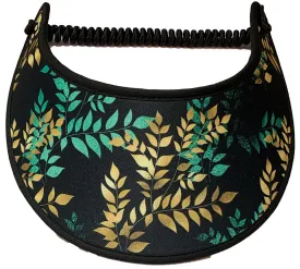 Bright Green and Gold Leaves on Sun Visor