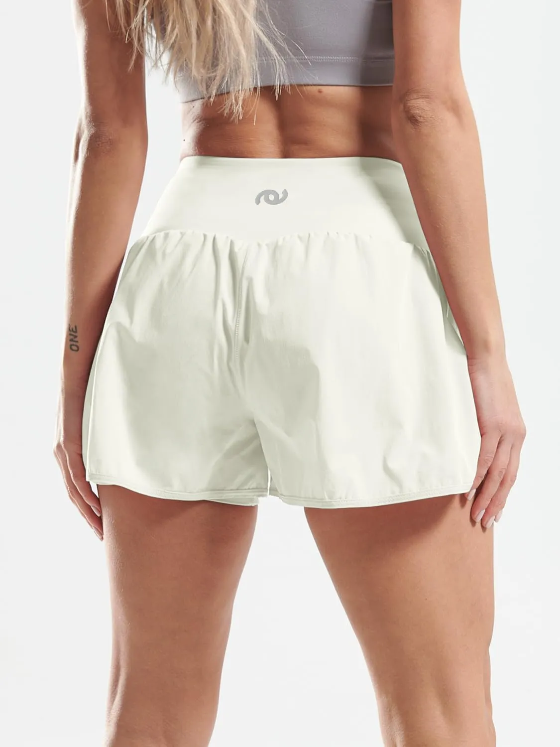 CADMUS 2 in 1 Women's Workout Shorts for Athletic Gym Running Shorts with Phone Pockets