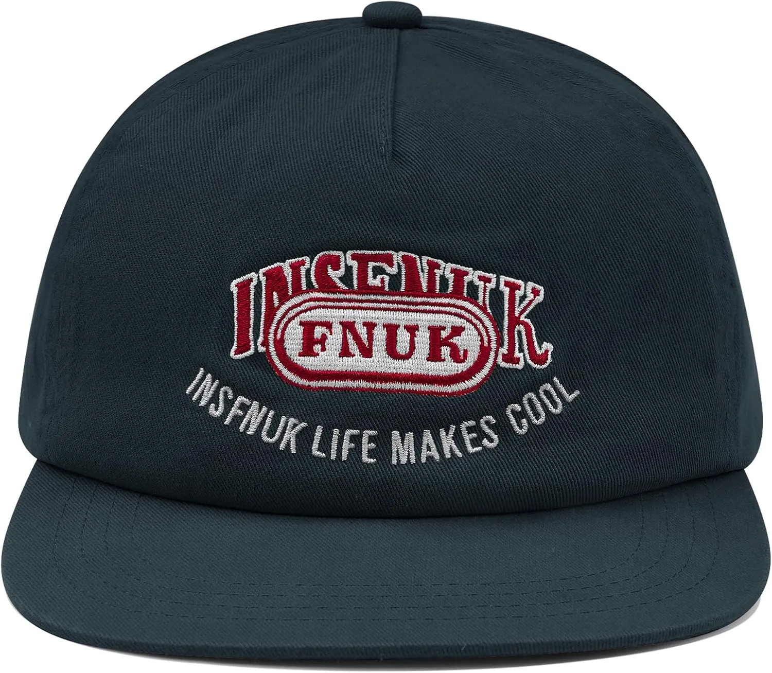 Clakllie Flat Bill Baseball Cap Snapback Trucker Hat Steet Casual Hip Hop Cap Breathable Runner Cap Vintage Low Profile Hat