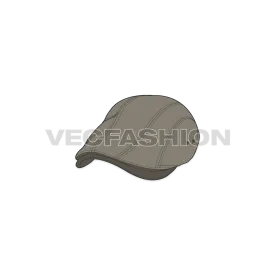Classic Flat Cap Vector