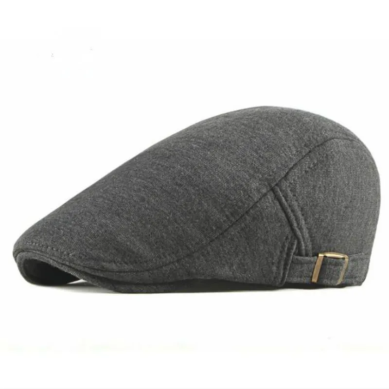 Classic Plain Cotton Flat Cap