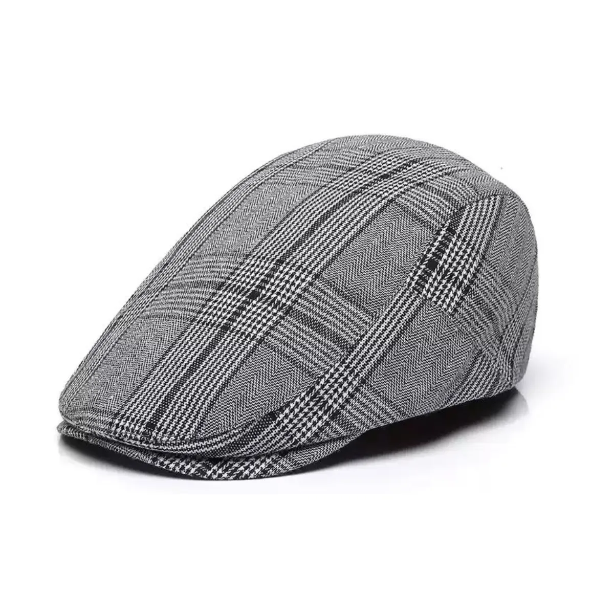Classic Stripe Flat Cap
