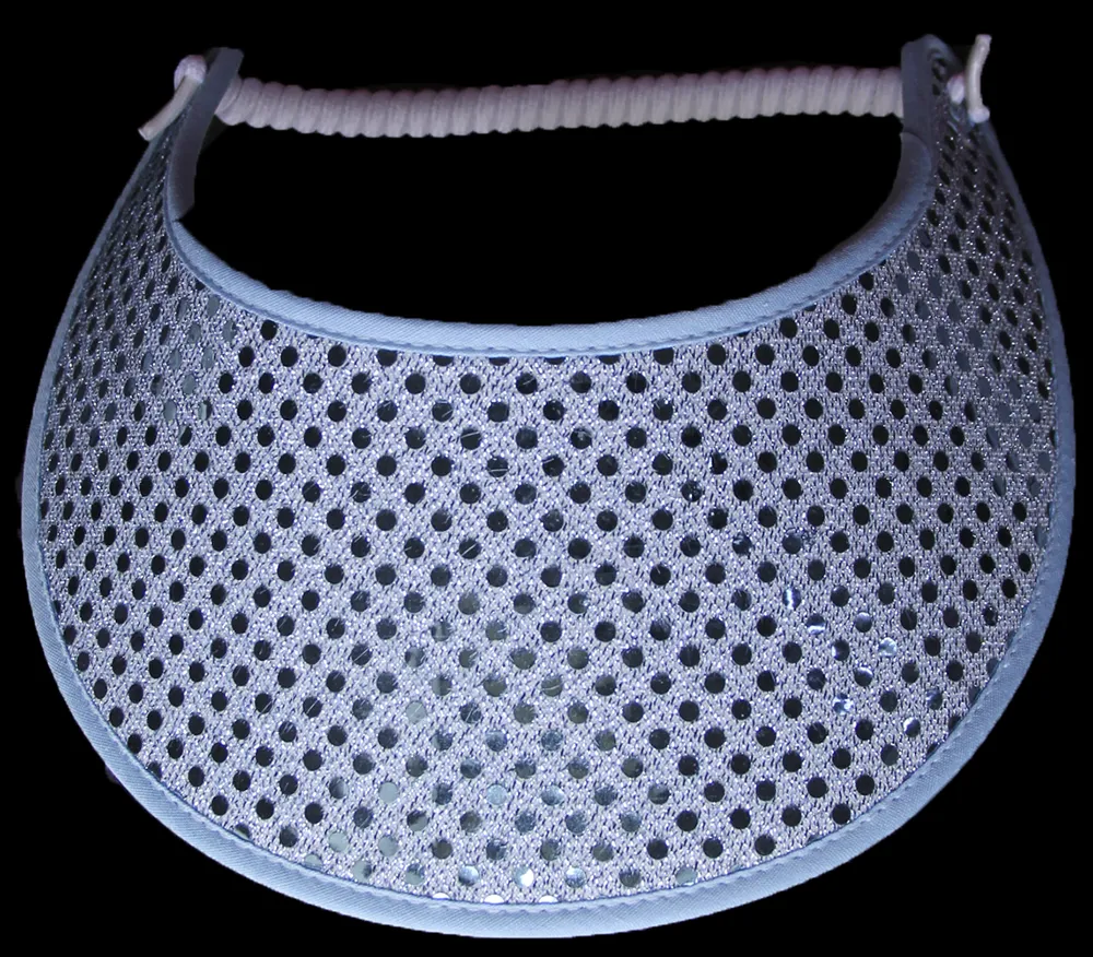 Confetti Glitz on Light Blue Sun Visor