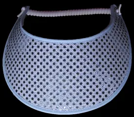 Confetti Glitz on Light Blue Sun Visor