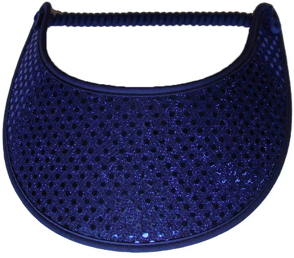 Confetti Glitz Sun Visor in Royal Blue