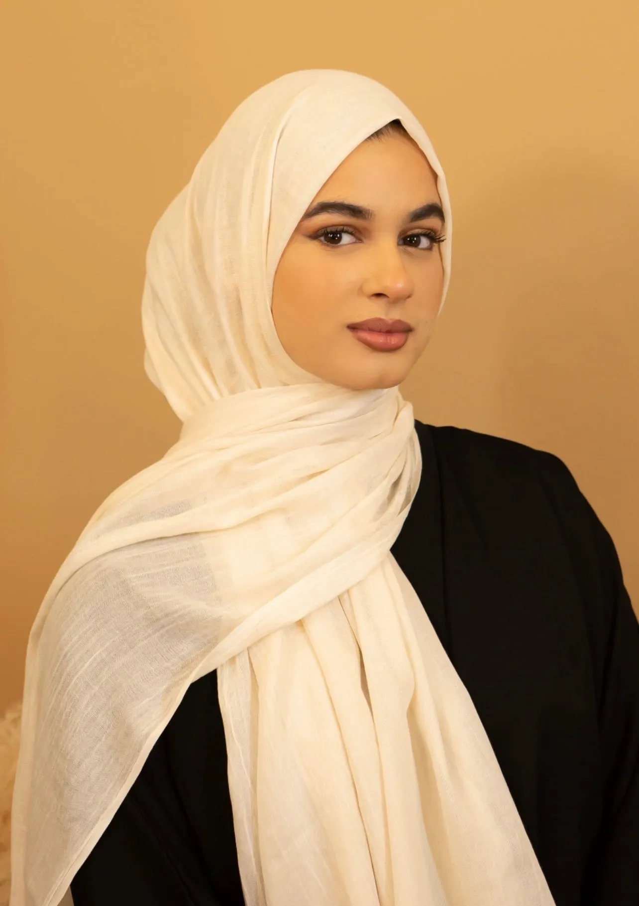Cotton Hijab - Ivory