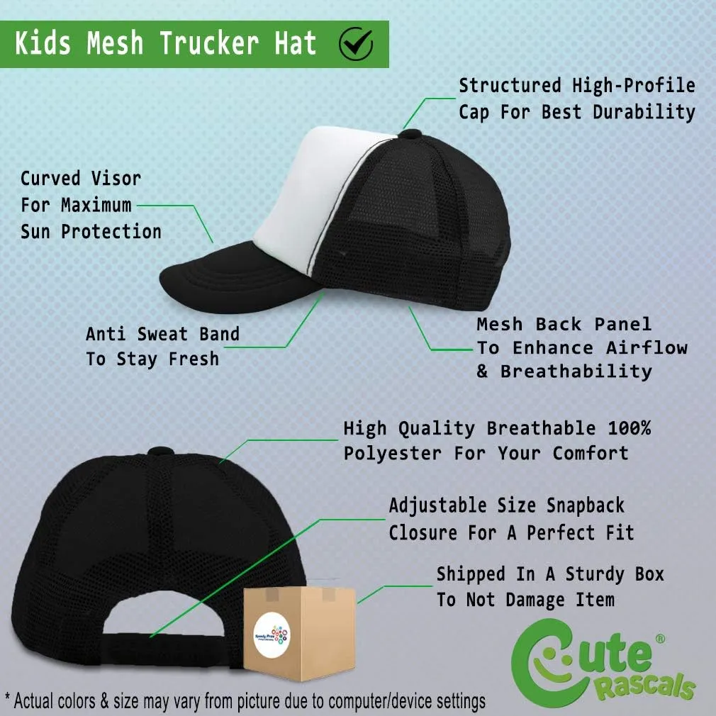 Custom Kids Trucker Hat Bug Hunter Hunting Polyester Boys Caps & Girls