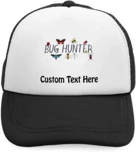 Custom Kids Trucker Hat Bug Hunter Hunting Polyester Boys Caps & Girls