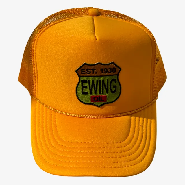 DALLAS Limited Edition EWING OIL GOLDEN ROD TRUCKER CAP-Exclusive