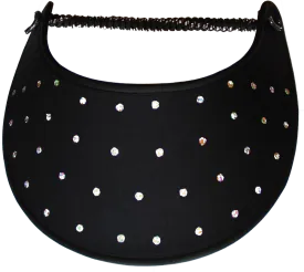 Dots of Holographic Material on a Black Sun Visor