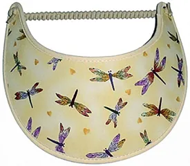 Dragonflies on a Tan Sun Visor