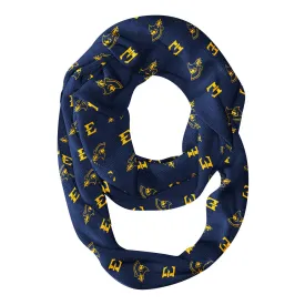 East Tennessee State Print Blue Infinity Scarf by Vive La Fete