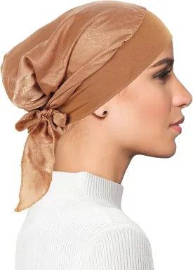 FADACHY Chemo Headwear for Women,Chemo Caps Lightweight for Summer with Head Scarf,Silky Soft Hair Turbans Fashion