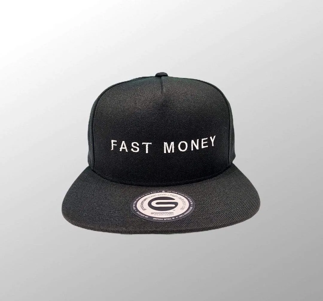 Fast money Black Snapback Hat
