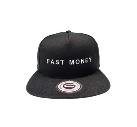 Fast money Black Snapback Hat
