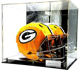 Football Basketball Helmet Sneakers Memorabilia Dustproof Acrylic Display Case Showcase Box UV Protection Mirror Riser