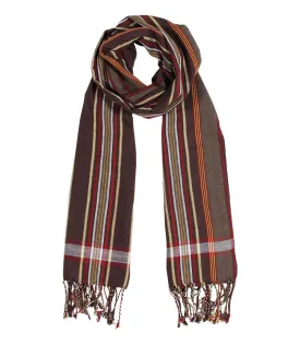 George Modern Stripe Cotton Scarf