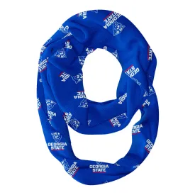 Georgia State Panthers Repeat Logo Game Day Collegiate Women Light Weight Ultra Soft Infinity Scarf by Vive La Fete