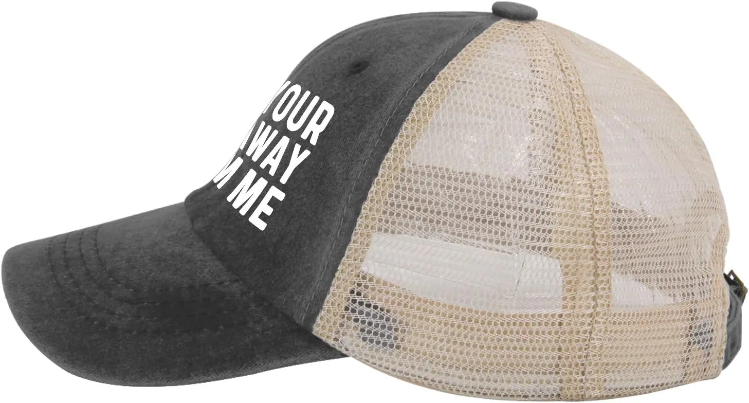 GET Your Kid AWAYS from ME Trucker Hat Men Vintage Mesh Cap for Summer