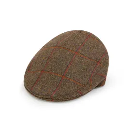 Heydon Green Window Pane Tweed Flat Cap