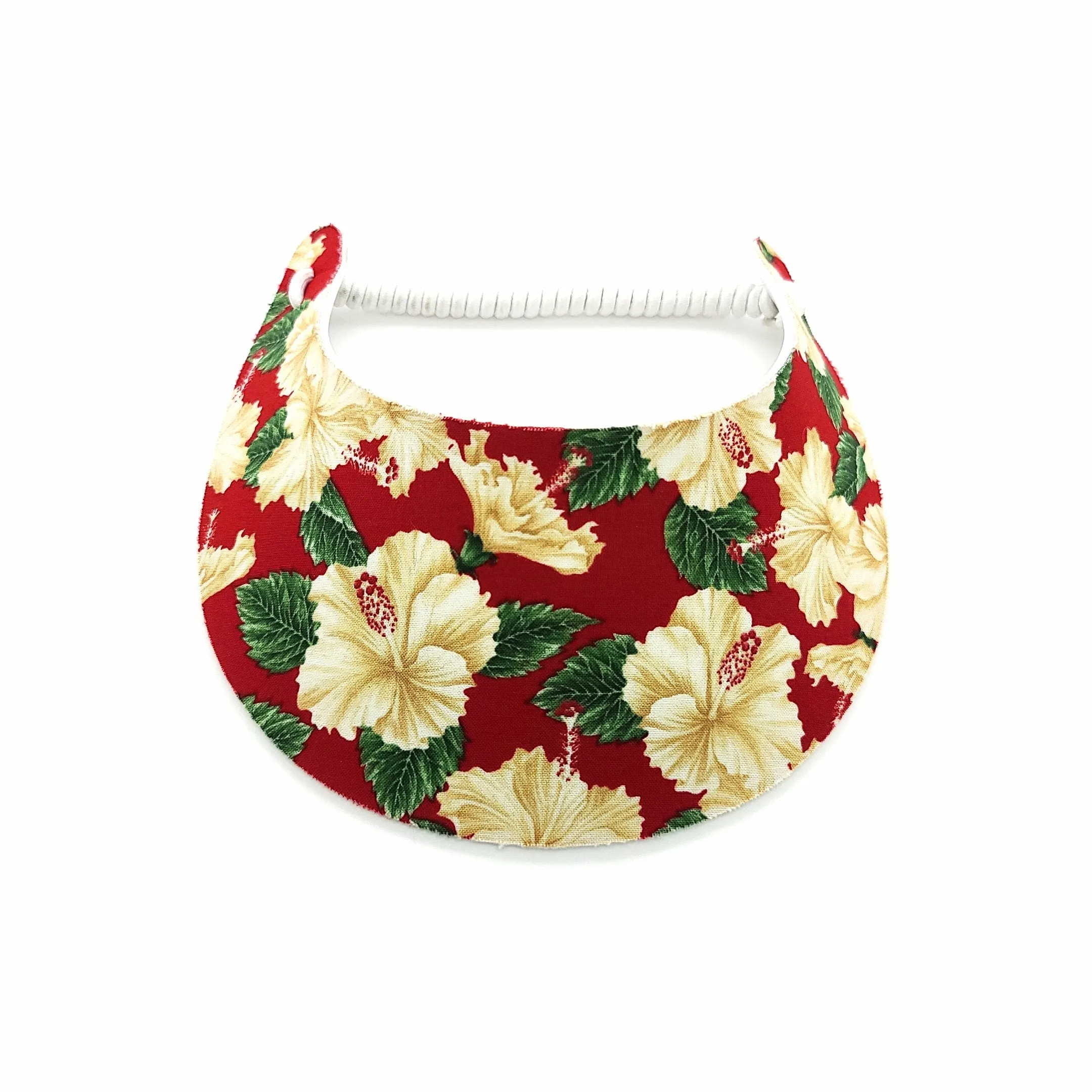 Hibiscus Hawaiian Print Foam Sun Visor