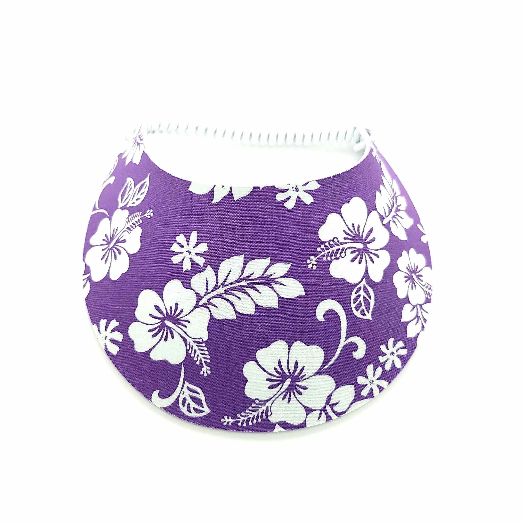Hibiscus Hawaiian Print Foam Sun Visor
