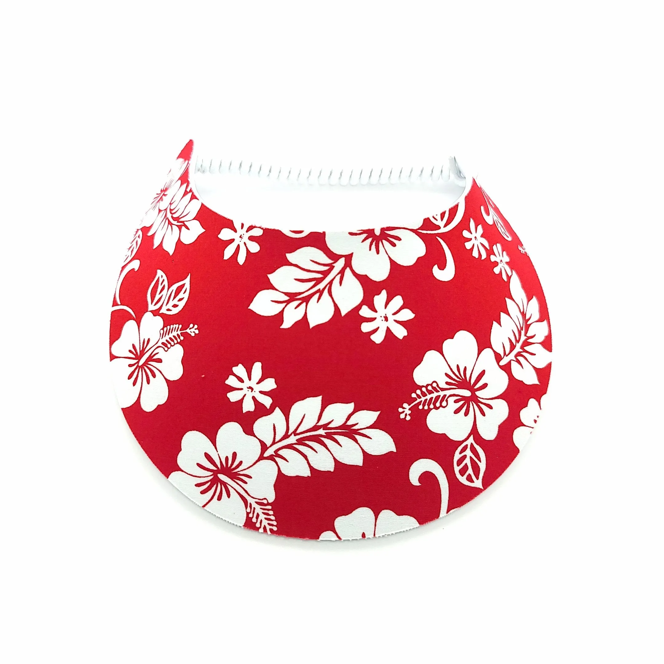Hibiscus Hawaiian Print Foam Sun Visor