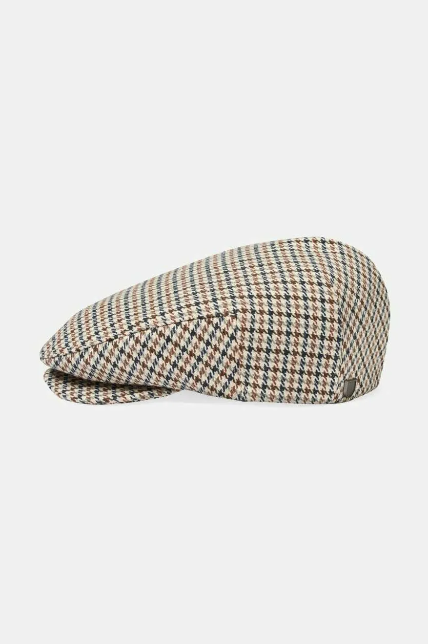 Hooligan Flat Cap - Sand/Black/Sepia
