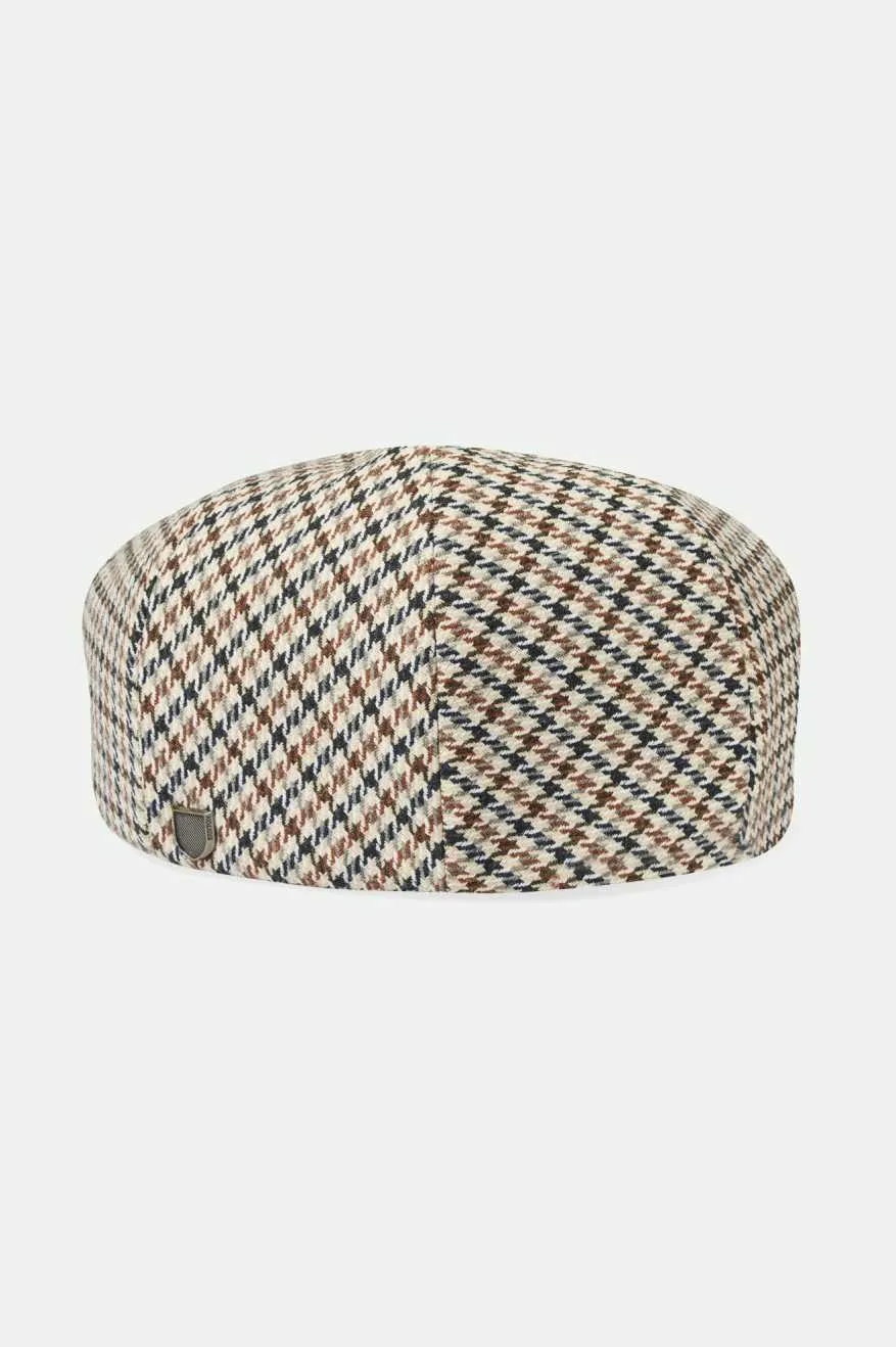 Hooligan Flat Cap - Sand/Black/Sepia