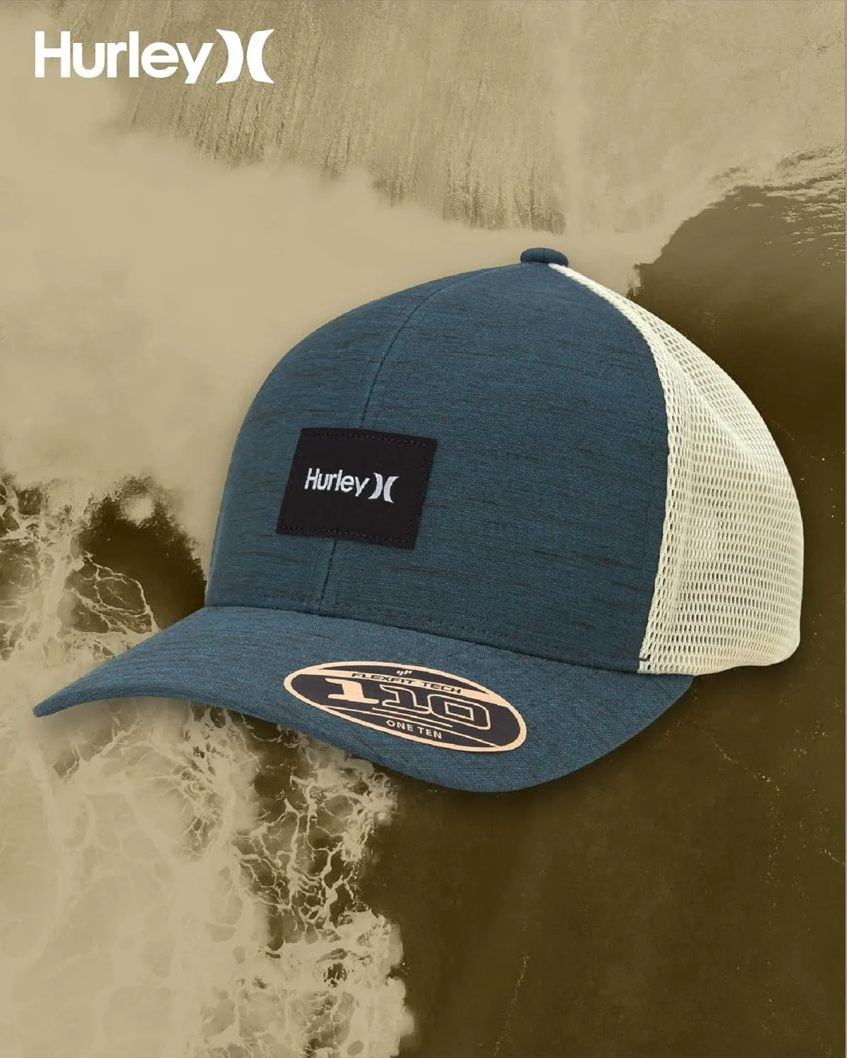 Hurley Men's Snap Back Hats - Fairway Trucker Mesh Baseball Cap Hats for Men