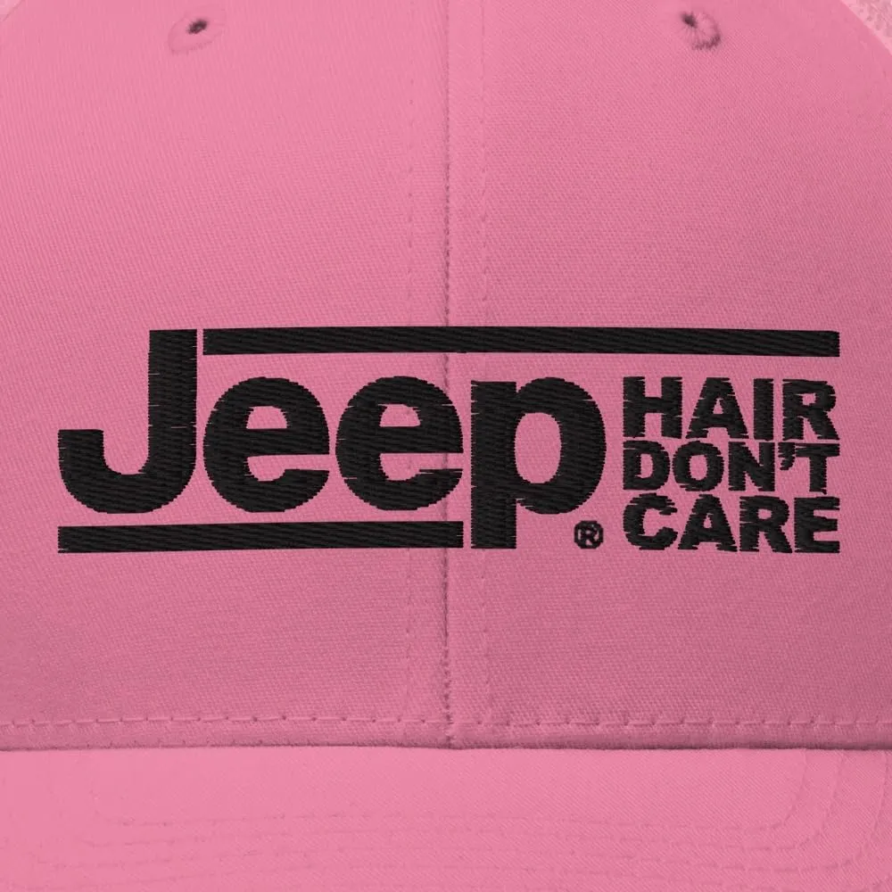 Jeep Hair Dont Care Retro Trucker Hat - Officially Licensed