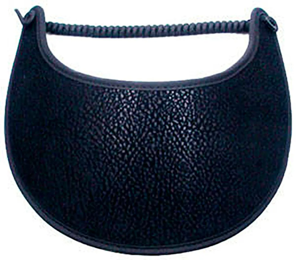 K089 Black Suede Sun Visor