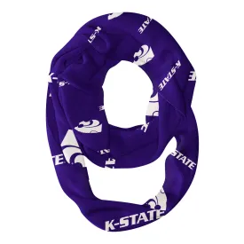 Kansas State Wildcats KSU Repeat Logo Game Day Collegiate Women Light Weight Ultra Soft Infinity Scarf by Vive La Fete