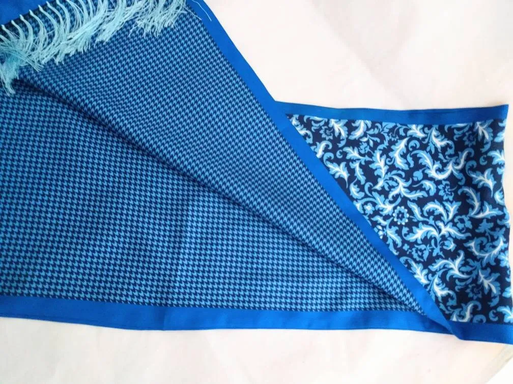 Klaus's Boelher Designer Pure Silk Foulard, Elegant Fashion Accessory, Timeless Style for Any Occasion