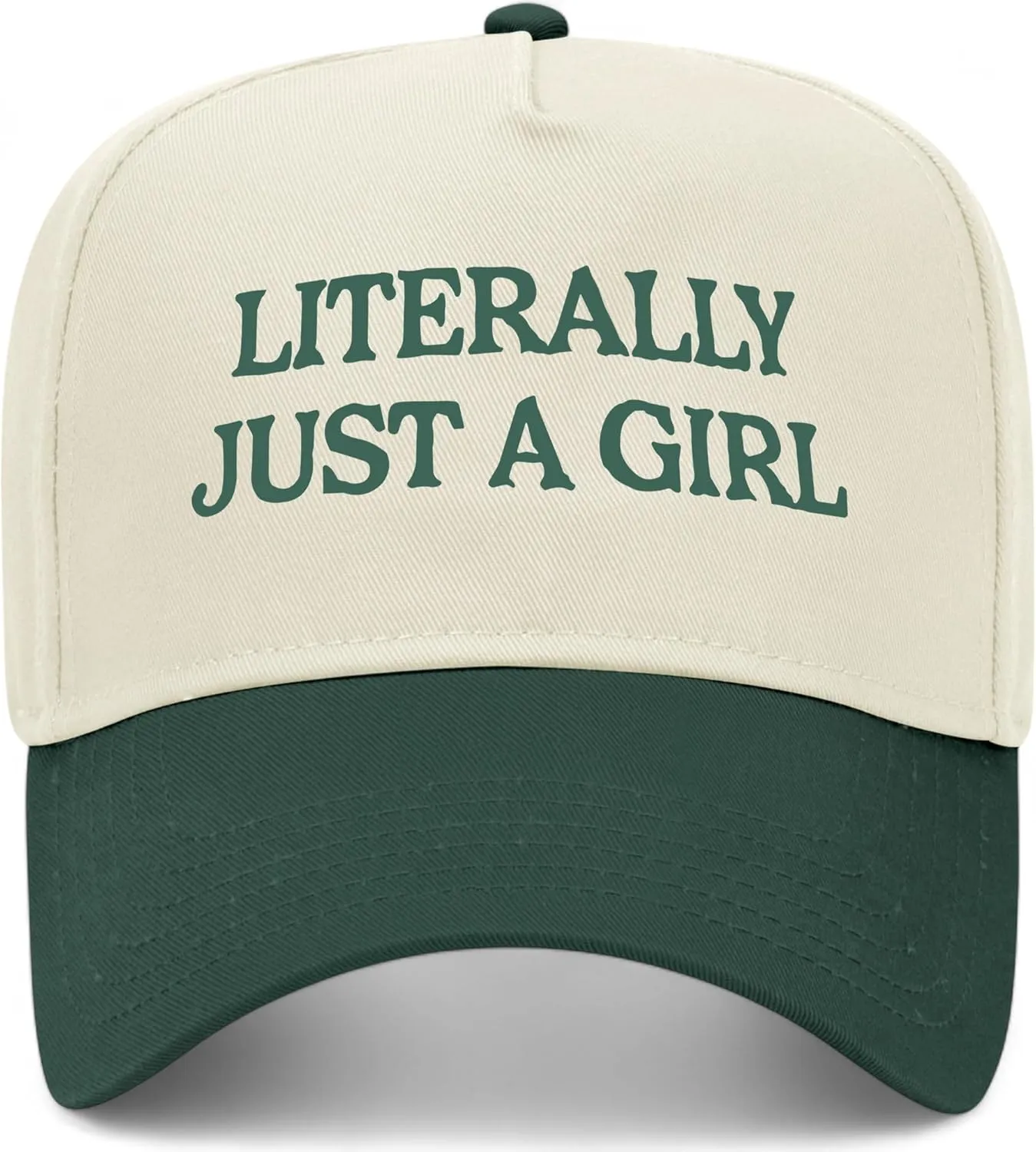 Literally Just A Girl Vintage Trucker Hat | Premium Snapback Baseball Hat for Men & Women