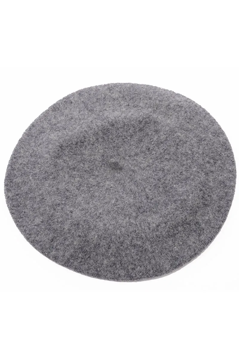 Lord & Taylor Beret Boutique Vintage Gray Wool Hat