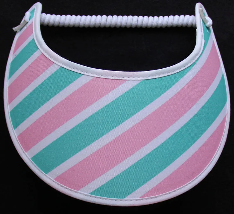 M135 Pastel Striped Sun Visor