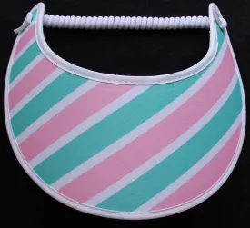 M135 Pastel Striped Sun Visor