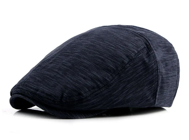 Men's Fashion Beret Hats - Navy Blue,Light Gray,Khaki,Dark Blue,Black,Red